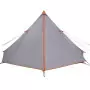 Tenda Familiare Tipi 8 Persone Grigia e Arancione Impermeabile