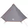 Tenda Familiare Tipi 8 Persone Grigia e Arancione Impermeabile