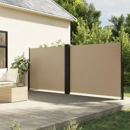 Tenda da Sole Laterale Retrattile Beige 180x1000 cm