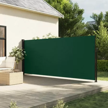 Tenda Laterale Retrattile Verde Scuro 170x300 cm