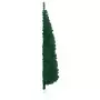 Albero Natale Artificiale Sottile a Metà Supporto Verde 120 cm