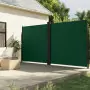 Tenda da Sole Laterale Retrattile Verde Scuro 200x1200 cm