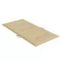 Cuscini Sedia Schiena Bassa 4 pz Beige Mélange 100x50x4 Tessuto