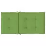 Cuscini Sedia Schiena Bassa 6 pz Verde Mélange 100x50x4 Tessuto