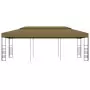 Gazebo da Giardino 6x3x2,7 m Grigio Talpa 180 g/m²