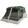 Tenda da Campeggio con Portico per 4 Persone Verde Impermeabile