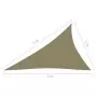 Parasole a Vela Oxford Triangolare 3x4x5 m Beige