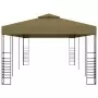 Gazebo da Giardino 6x3x2,7 m Grigio Talpa 180 g/m²