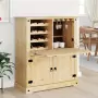 Cantinetta per Vini Corona 97x45x114 cm Legno Massello di Pino