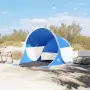 Tenda da Spiaggia 2 Persone Pop-Up Azzurra Impermeabile