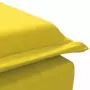 Chaise Longue Massaggi con Cuscino a Rullo Giallo in Velluto