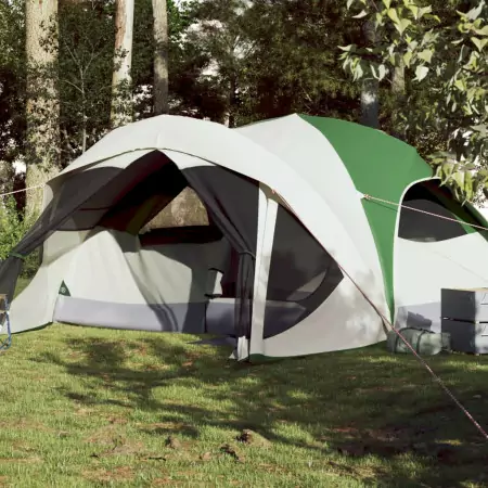 Tenda Familiare Cabina per 6 Persone Verde Impermeabile