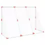 Porte Calcio Bambini con Palloni 2 in 1 Bianche 184x64x124 cm