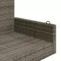 Panchina Dondolo Grigia 119x56x48 cm in Polyrattan