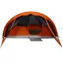 Tenda Familiare Cabina 6 Persone Grigia Arancione Impermeabile