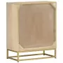 Credenza con 2 Ante 55x30x70 cm in Legno Massello di Mango