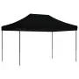 Tenda da Festa Pieghevole Pop-Up Nero 410x279x315 cm