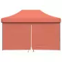 Tendone per Feste Pieghevole Pop-Up con 4 Pareti Terracotta