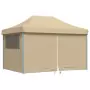 Tendone per Feste Pieghevole Pop-Up con 4 Pareti Beige