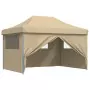 Tendone per Feste Pieghevole Pop-Up con 4 Pareti Beige