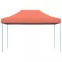 Tenda da Festa Pieghevole Pop-Up Terracotta 410x279x315 cm