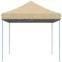 Tenda da Festa Pieghevole Pop-Up Beige 410x279x315 cm