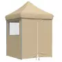 Tendone per Feste Pieghevole Pop-Up con 4 Pareti Beige