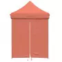 Tendone per Feste Pieghevole Pop-Up con 4 Pareti Terracotta