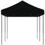 Tenda da Festa Pieghevole Pop-Up Nero 580x292x315 cm