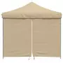 Tendone per Feste Pieghevole Pop-Up con 4 Pareti Beige