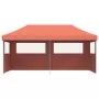 Tendone per Feste Pieghevole Pop-Up con 3 Pareti Terracotta