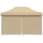 Tendone per Feste Pieghevole Pop-Up con 4 Pareti Beige