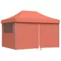 Tendone per Feste Pieghevole Pop-Up con 4 Pareti Terracotta