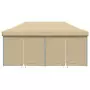 Tendone per Feste Pieghevole Pop-Up con 4 Pareti Beige