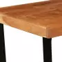 Set da Bar 3 pz in Legno Massello di Acacia e Vera Pelle