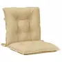 Cuscini Sedia Schiena Bassa 6 pz Beige Mélange 100x50x7 Tessuto