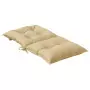 Cuscini Sedia Schiena Bassa 6 pz Beige Mélange 100x50x7 Tessuto