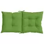 Cuscini Sedia Schiena Bassa 6 pz Verde Mélange 100x50x7 Tessuto