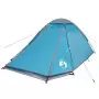 Tenda da Campeggio a Cupola per 2 Persone Blu Impermeabile