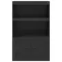 Credenza Nera 67x39x107 cm in Acciaio