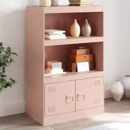 Credenza Rosa 67x39x107 cm in Acciaio