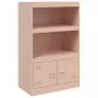 Credenza Rosa 67x39x107 cm in Acciaio