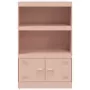 Credenza Rosa 67x39x107 cm in Acciaio