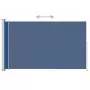 Tenda Laterale Retrattile per Patio 180x300 cm Blu