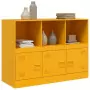 Credenza Giallo Senape 99x39x73 cm in Acciaio