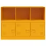 Credenza Giallo Senape 99x39x73 cm in Acciaio