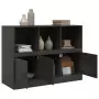 Credenza Nera 99x39x73 cm in Acciaio