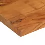 Piano Tavolo 60x60x2,5 cm Quadrato Legno Massello di Acacia
