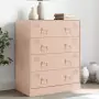 Credenza Rosa 67x39x83 cm in Acciaio