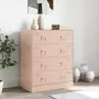 Credenza Rosa 67x39x83 cm in Acciaio